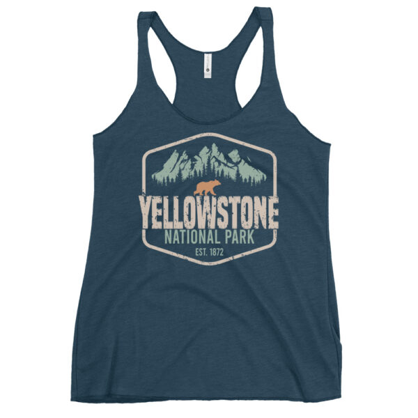 Yellowstone National Park Badge Women's Racerback Tank - Image 6