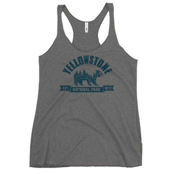 Yellowstone National Park Bear Country Women's Racerback Tank - Image 9