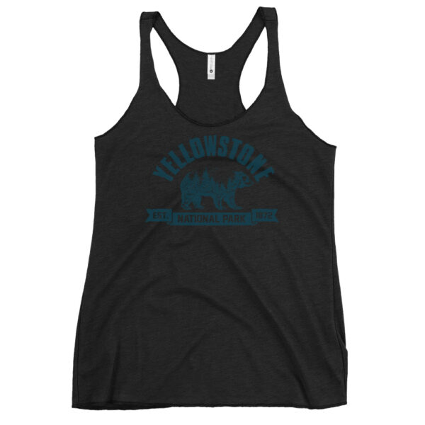 Yellowstone National Park Bear Country Women's Racerback Tank - Image 4