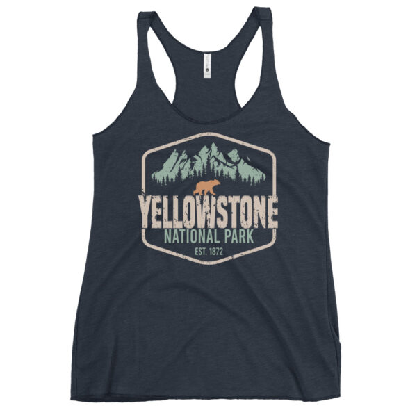 Yellowstone National Park Badge Women's Racerback Tank