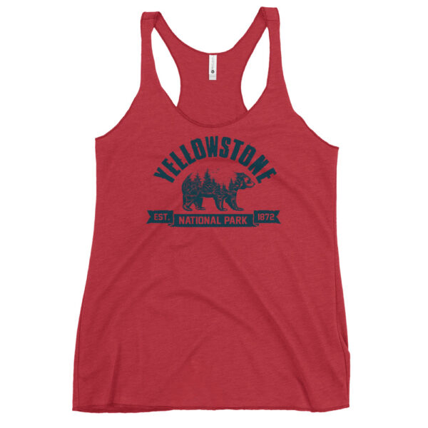 Yellowstone National Park Bear Country Women's Racerback Tank - Image 6