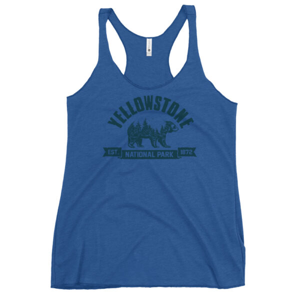 Yellowstone National Park Bear Country Women's Racerback Tank - Image 8