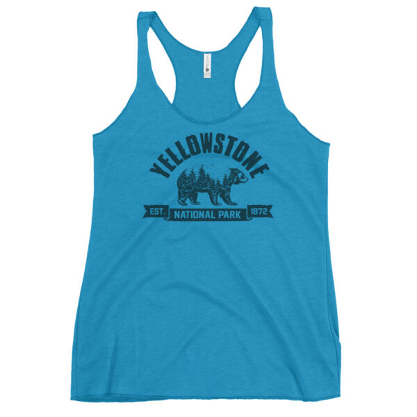 Yellowstone National Park Bear Country Women's Racerback Tank - Image 10