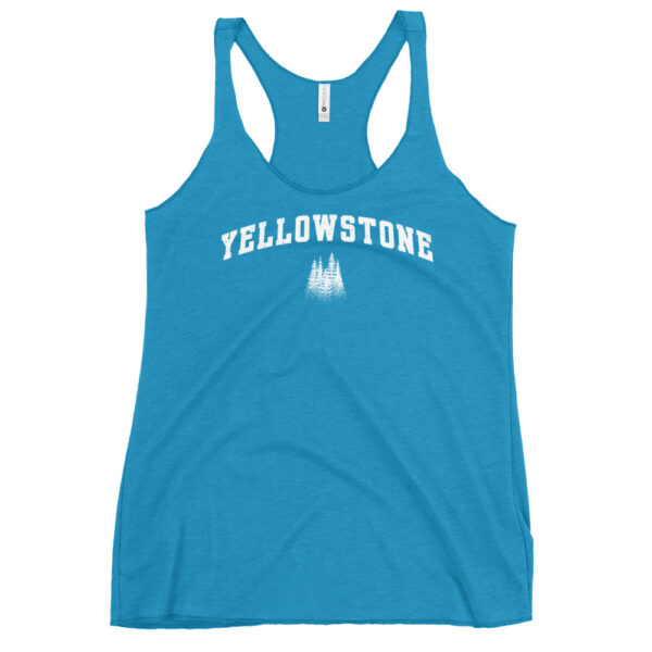 Yellowstone National Park Vintage Pine Women's Racerback Tank - Image 10