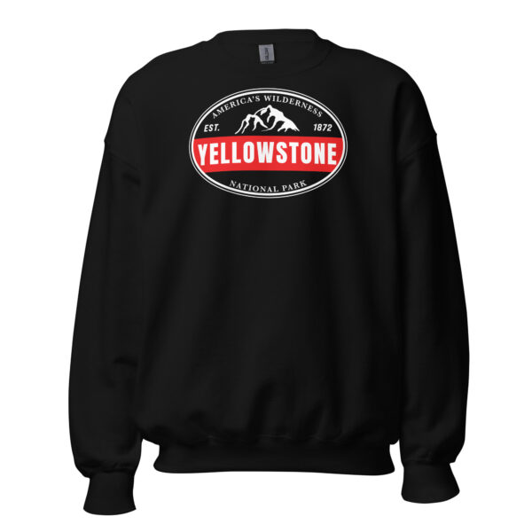 Yellowstone National Park Established Bar Crew Sweatshirt - Image 3