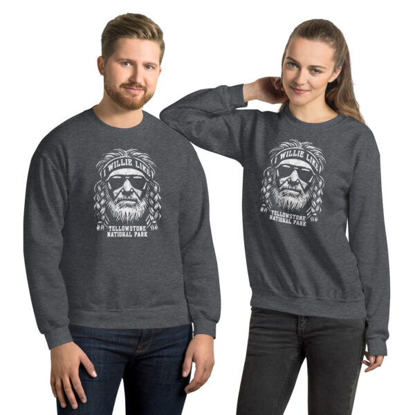 Willie Like Yellowstone National Park Crew Sweatshirt - Image 4