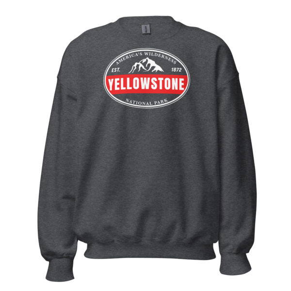 Yellowstone National Park Established Bar Crew Sweatshirt - Image 6