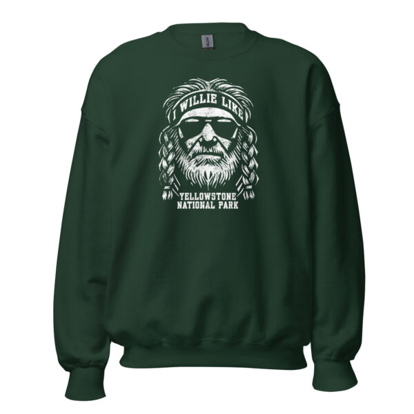 Willie Like Yellowstone National Park Crew Sweatshirt - Image 7