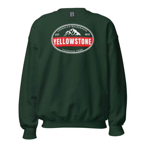 Yellowstone National Park Established Bar Crew Sweatshirt - Image 5