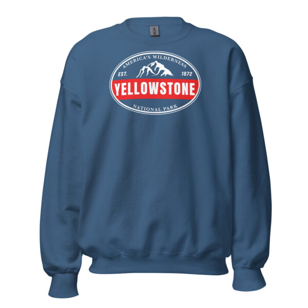 Yellowstone National Park Established Bar Crew Sweatshirt - Image 7