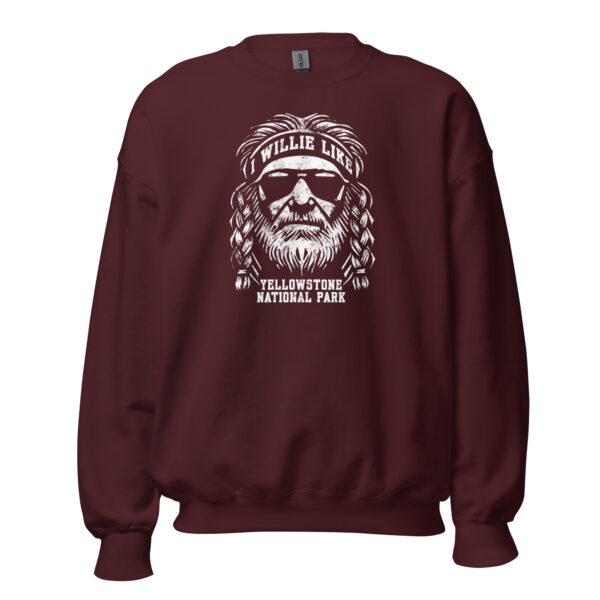 Willie Like Yellowstone National Park Crew Sweatshirt - Image 6