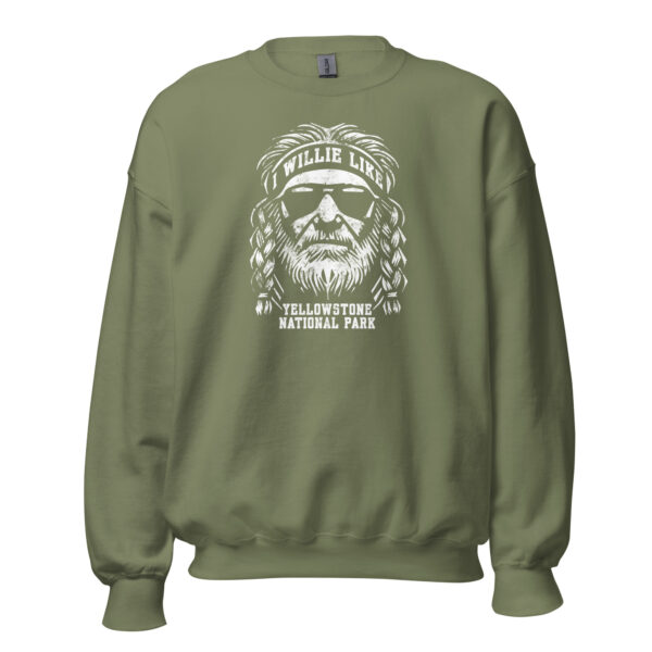 Willie Like Yellowstone National Park Crew Sweatshirt - Image 10