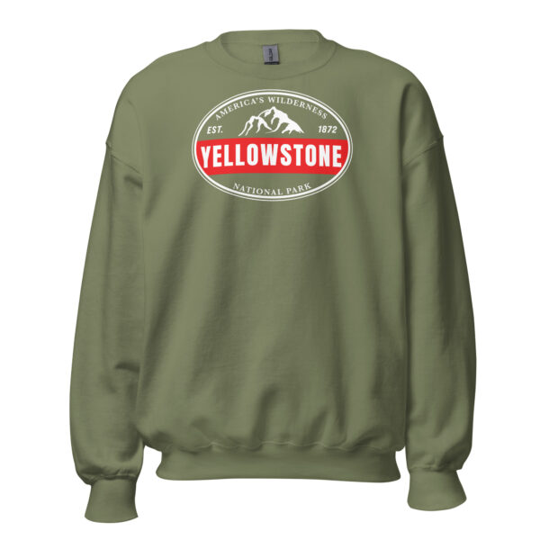 Yellowstone National Park Established Bar Crew Sweatshirt