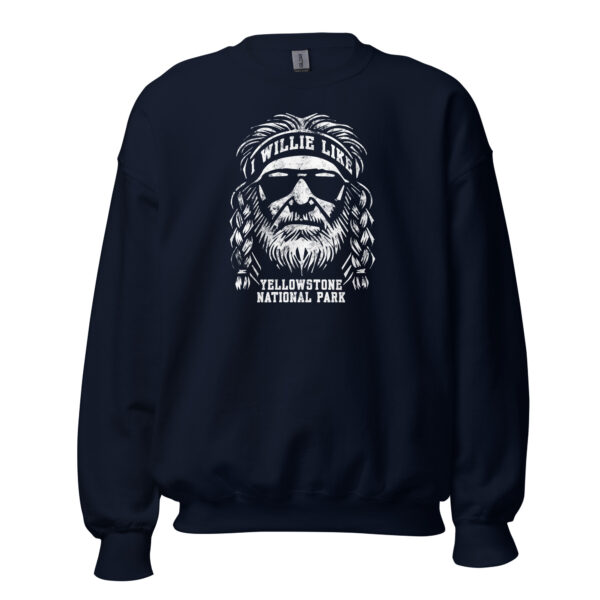 Willie Like Yellowstone National Park Crew Sweatshirt - Image 5