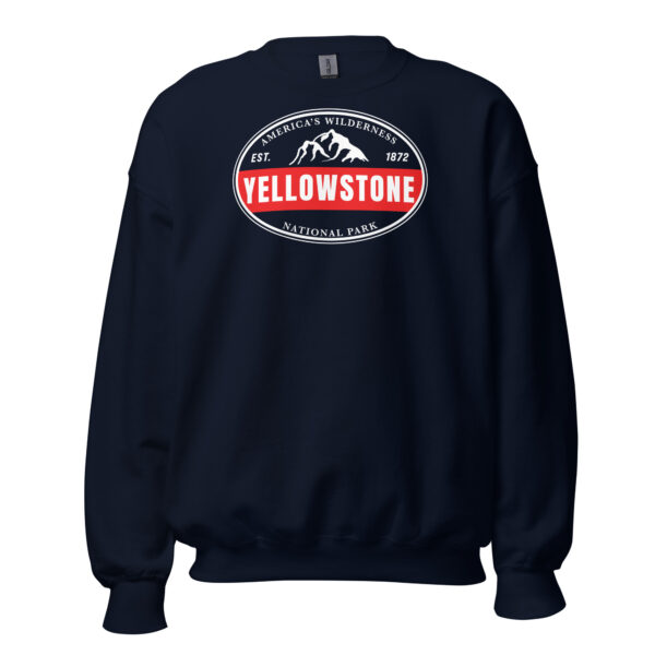 Yellowstone National Park Established Bar Crew Sweatshirt - Image 4