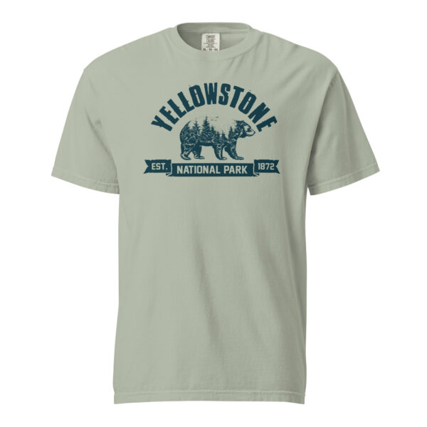 Yellowstone National Park Bear Country Ribbon Comfort Colors Shirt - Image 12