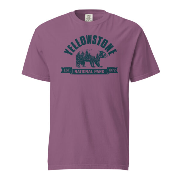 Yellowstone National Park Bear Country Ribbon Comfort Colors Shirt - Image 4