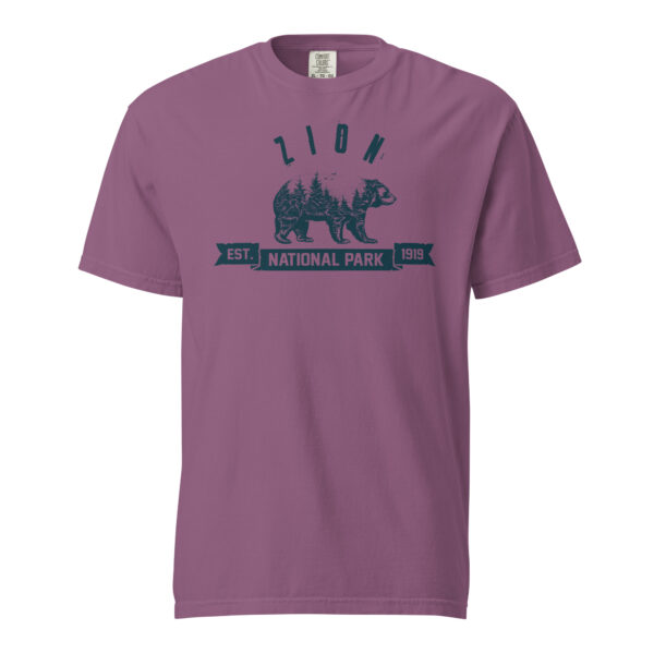 Zion National Park Bear Country Ribbon Comfort Colors Shirt - Image 4