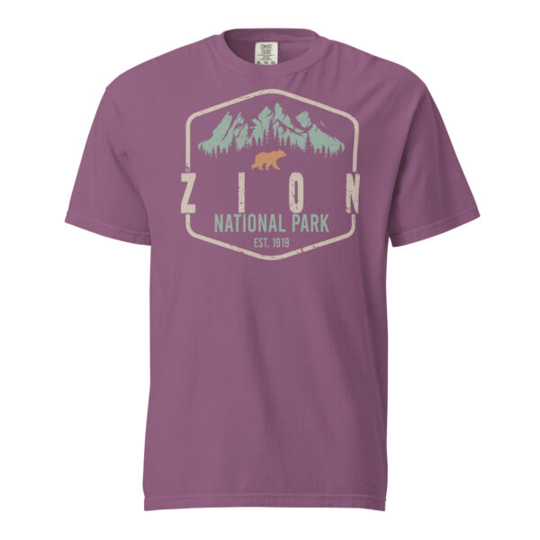 Zion National Park Badge Est. Comfort Colors Shirt - Image 5