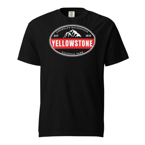 Yellowstone National Park Established Bar Comfort Colors Shirt - Image 2