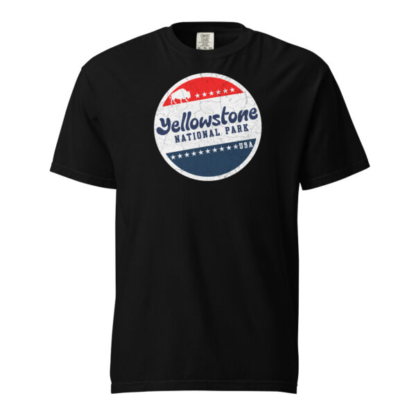 Yellowstone National Park Red White & Blue Comfort Colors Shirt - Image 2