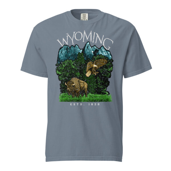 Wild Wyoming Established Comfort Colors Shirt - Image 9