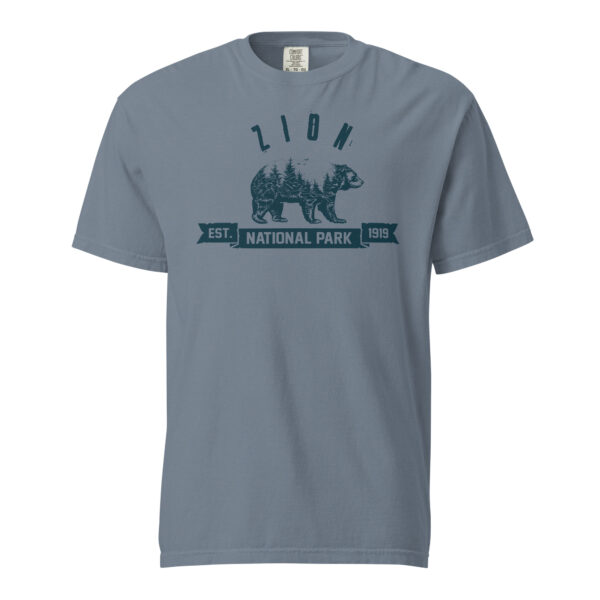 Zion National Park Bear Country Ribbon Comfort Colors Shirt - Image 6