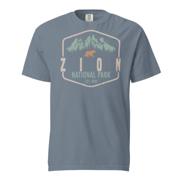 Zion National Park Badge Est. Comfort Colors Shirt - Image 9