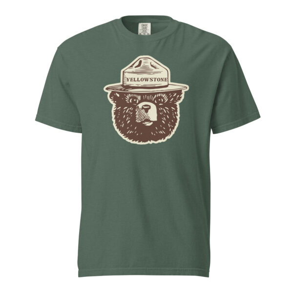 Yellowstone National Park Smokey Hat Comfort Colors Shirt - Image 6