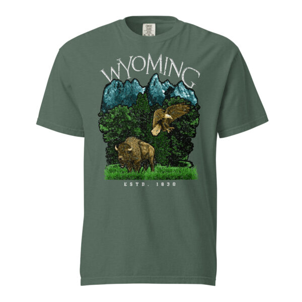 Wild Wyoming Established Comfort Colors Shirt - Image 5