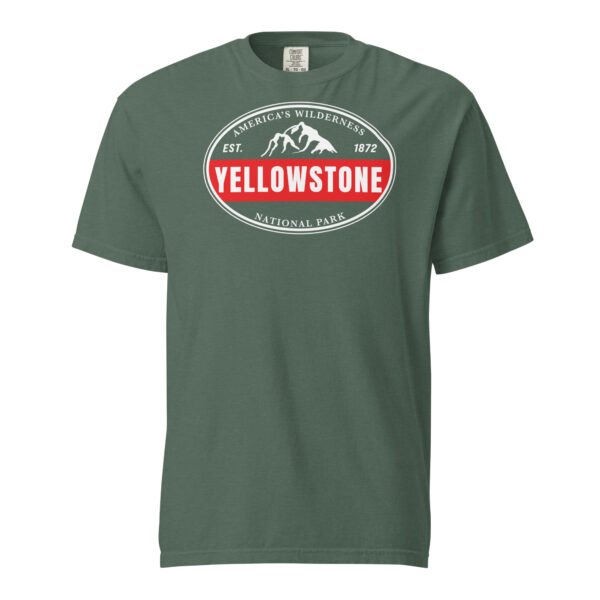 Yellowstone National Park Established Bar Comfort Colors Shirt - Image 5