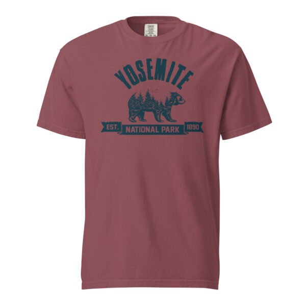 Yosemite National Park Bear Country Ribbon Comfort Colors Shirt - Image 4