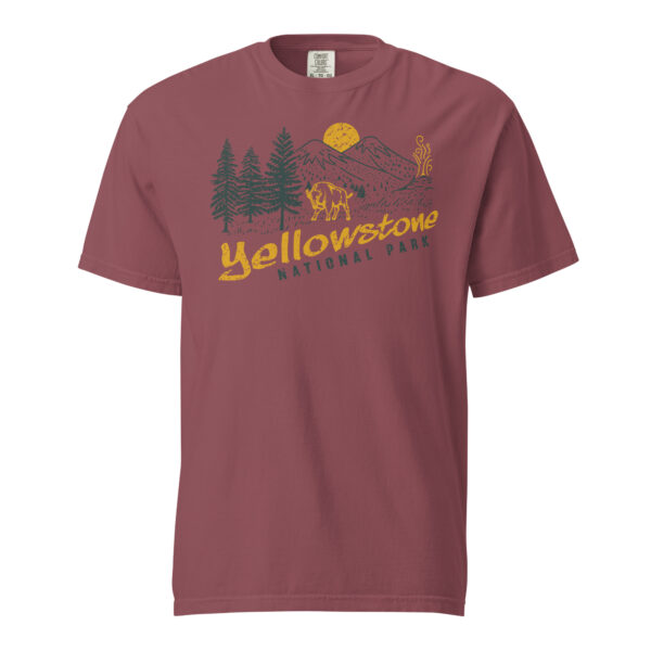 Yellowstone National Park Evening Stroll Comfort Colors Shirt - Image 4