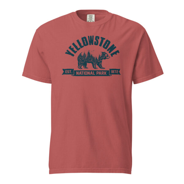 Yellowstone National Park Bear Country Ribbon Comfort Colors Shirt - Image 5