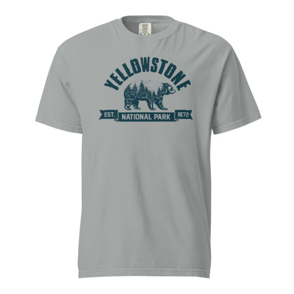 Yellowstone National Park Bear Country Ribbon Comfort Colors Shirt - Image 11