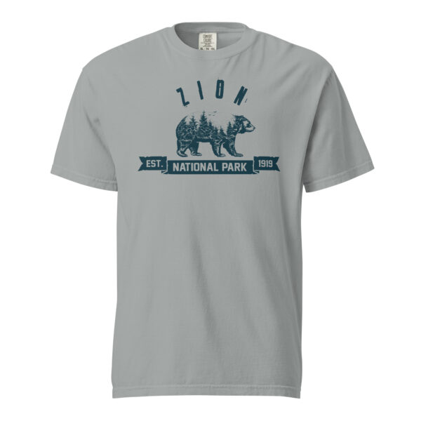 Zion National Park Bear Country Ribbon Comfort Colors Shirt - Image 11