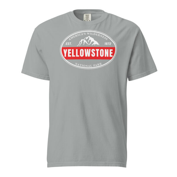 Yellowstone National Park Established Bar Comfort Colors Shirt - Image 8