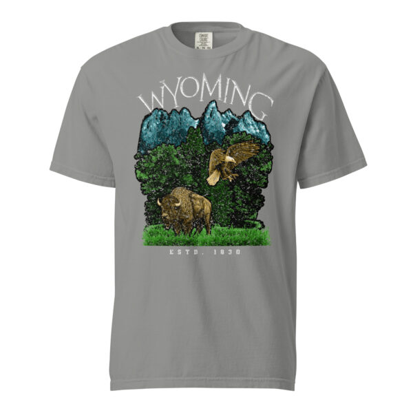 Wild Wyoming Established Comfort Colors Shirt - Image 10