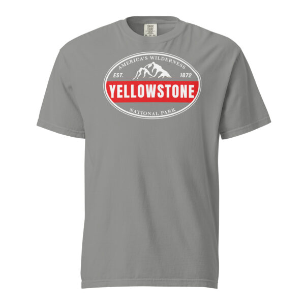 Yellowstone National Park Established Bar Comfort Colors Shirt - Image 7