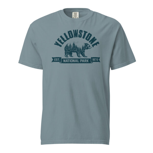 Yellowstone National Park Bear Country Ribbon Comfort Colors Shirt - Image 7