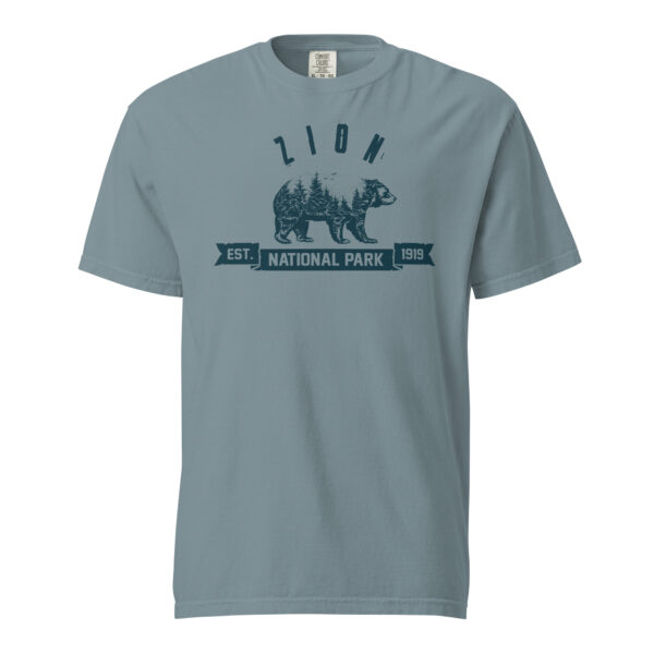 Zion National Park Bear Country Ribbon Comfort Colors Shirt - Image 7