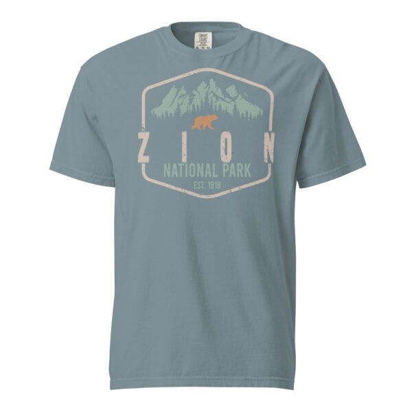 Zion National Park Badge Est. Comfort Colors Shirt - Image 10