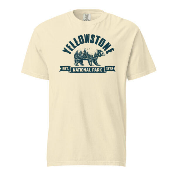 Yellowstone National Park Bear Country Ribbon Comfort Colors Shirt - Image 13