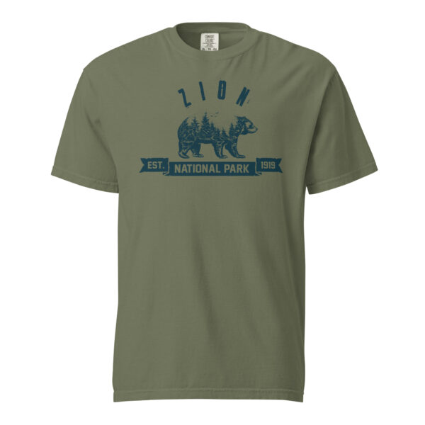 Zion National Park Bear Country Ribbon Comfort Colors Shirt - Image 5