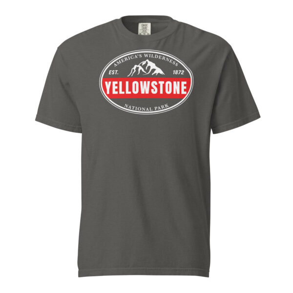 Yellowstone National Park Established Bar Comfort Colors Shirt - Image 4