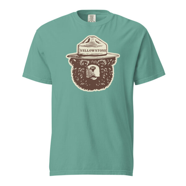 Yellowstone National Park Smokey Hat Comfort Colors Shirt - Image 10