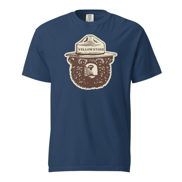 Yellowstone National Park Smokey Hat Comfort Colors Shirt - Image 3