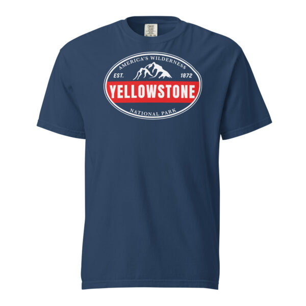 Yellowstone National Park Established Bar Comfort Colors Shirt - Image 3