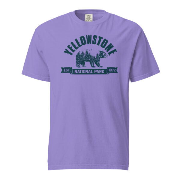 Yellowstone National Park Bear Country Ribbon Comfort Colors Shirt - Image 9