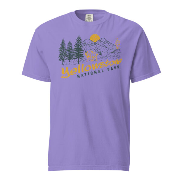 Yellowstone National Park Evening Stroll Comfort Colors Shirt - Image 12